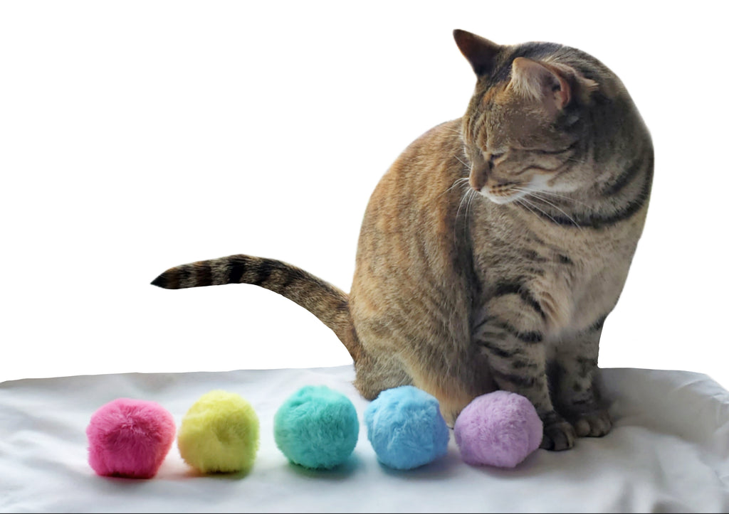 Puff Ball Cat Toys