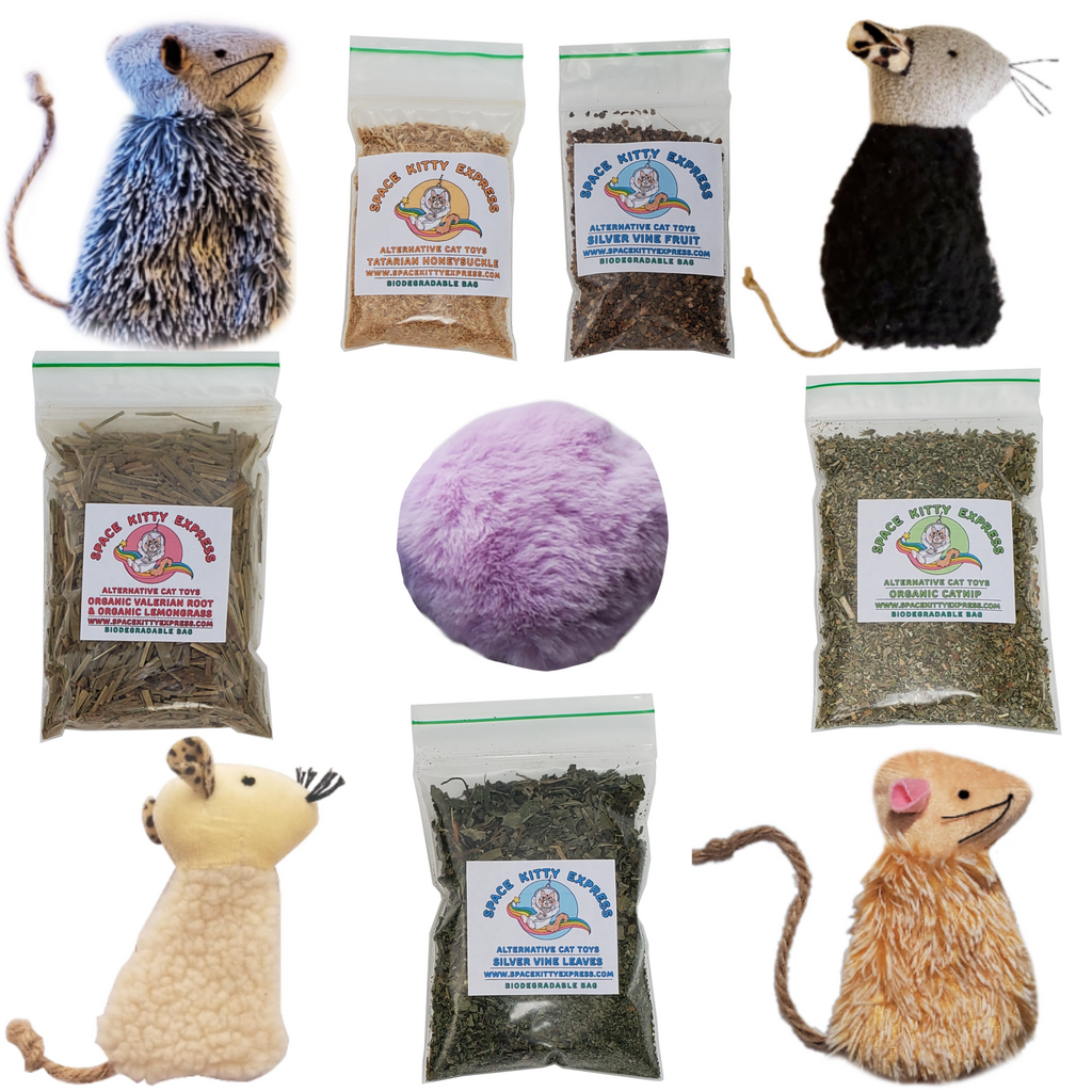 Stuff-it-Yourself Cat Herb & Toy Sample Pack